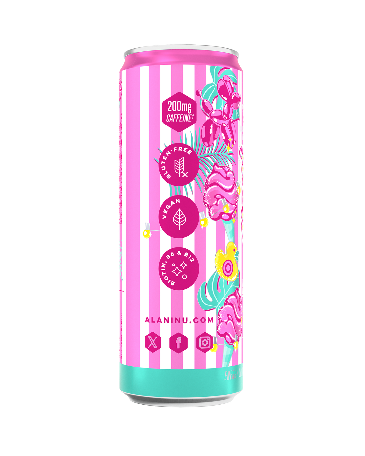Cotton Candy Pink-Vanilla Energy Drink - 12-Pack