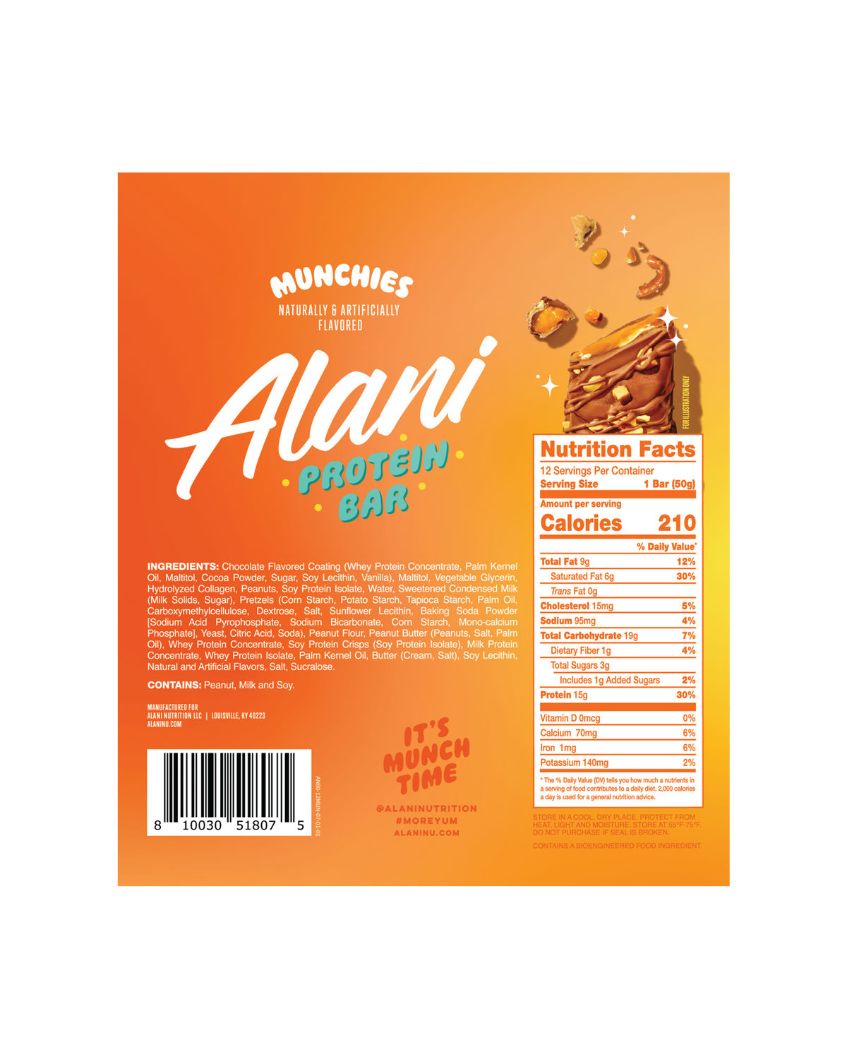 Munchies Sweet & Salty Protein Bars, 12-Pack