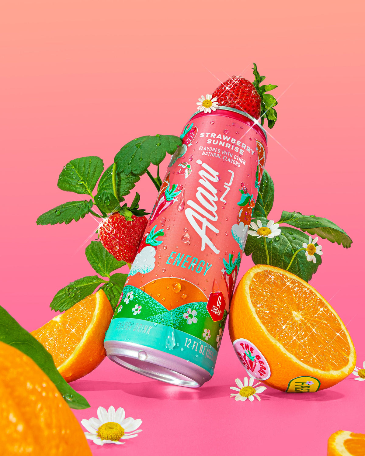 Strawberry Sunrise Berry-Orange Energy Drink - 12-Pack