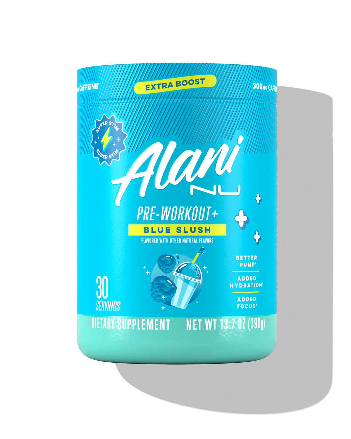 Blue Slush Pre-Workout+ Powder - 30 Servings