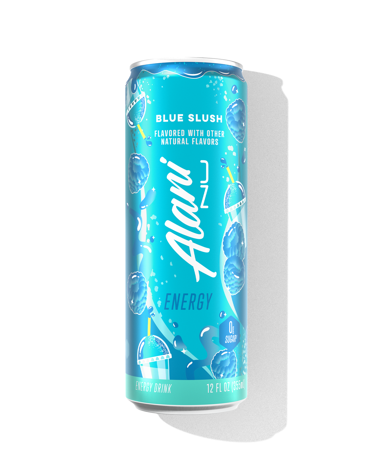 Blue Slush Blue-Raspberry Energy Drink - 12-Pack