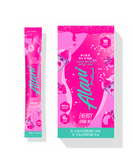 Pink Slush Energy Drink Powder Sticks, 10-Pack