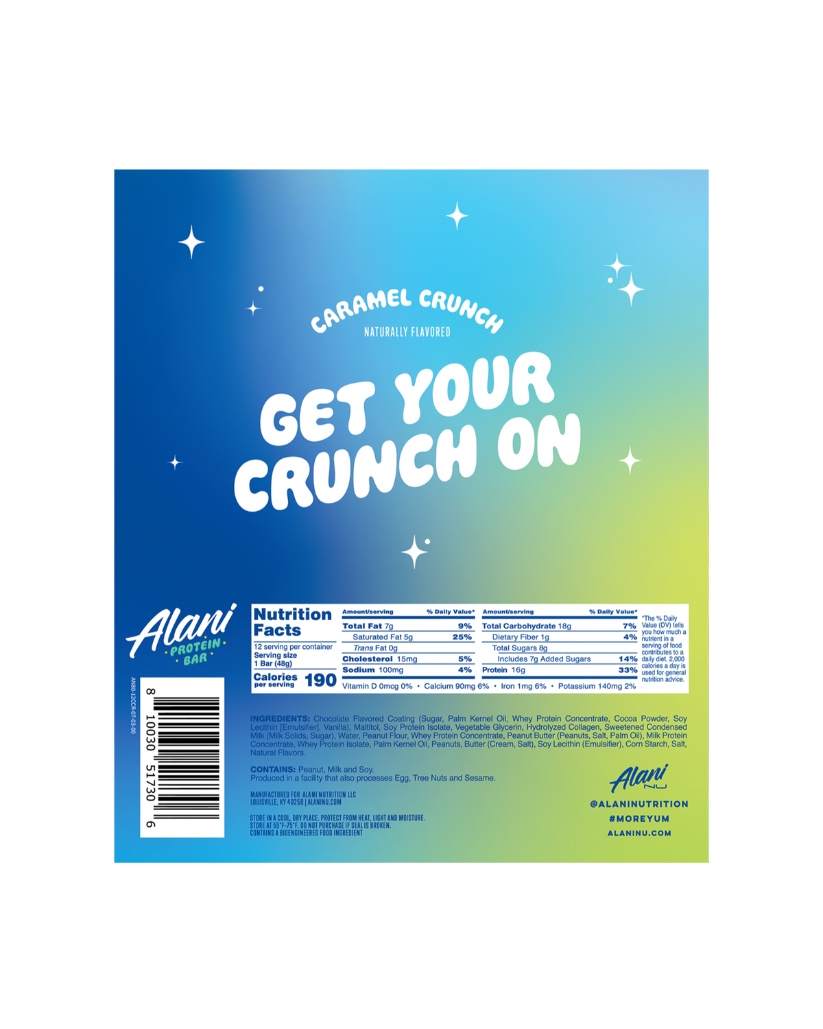 Caramel Crunch Gluten-Free Protein Bars - 4-Pack