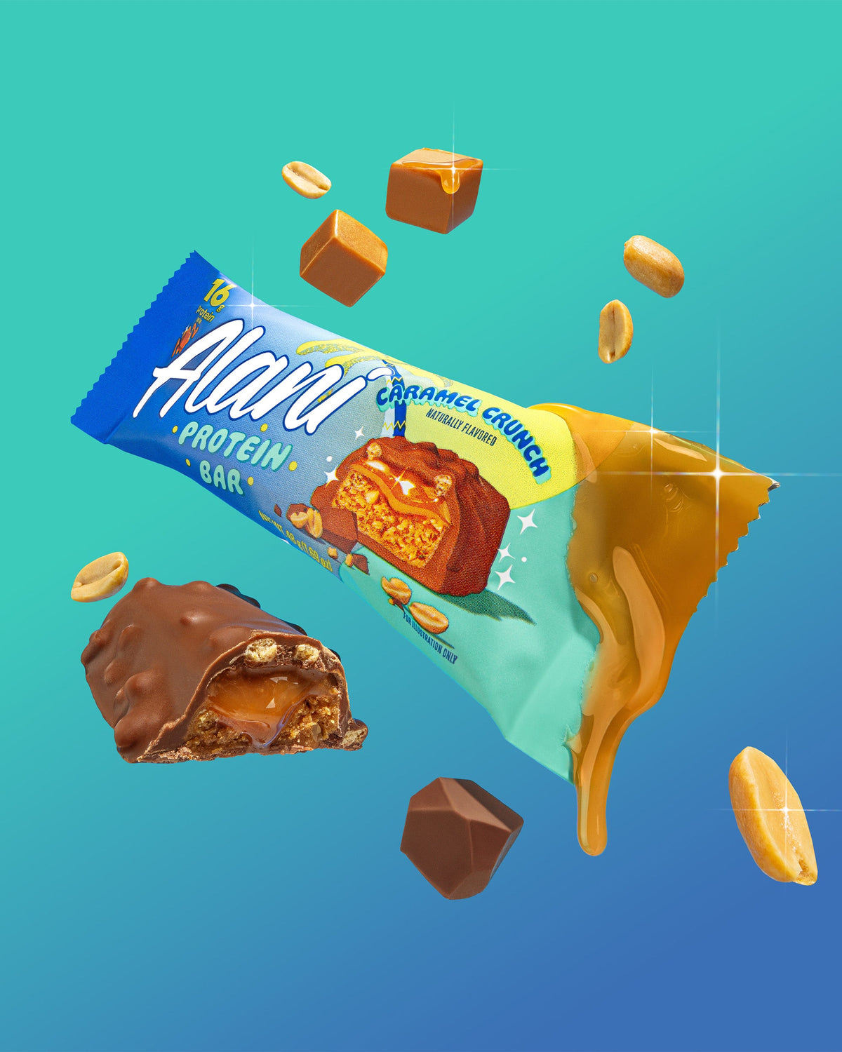 Caramel Crunch Protein Bars, 12-Pack