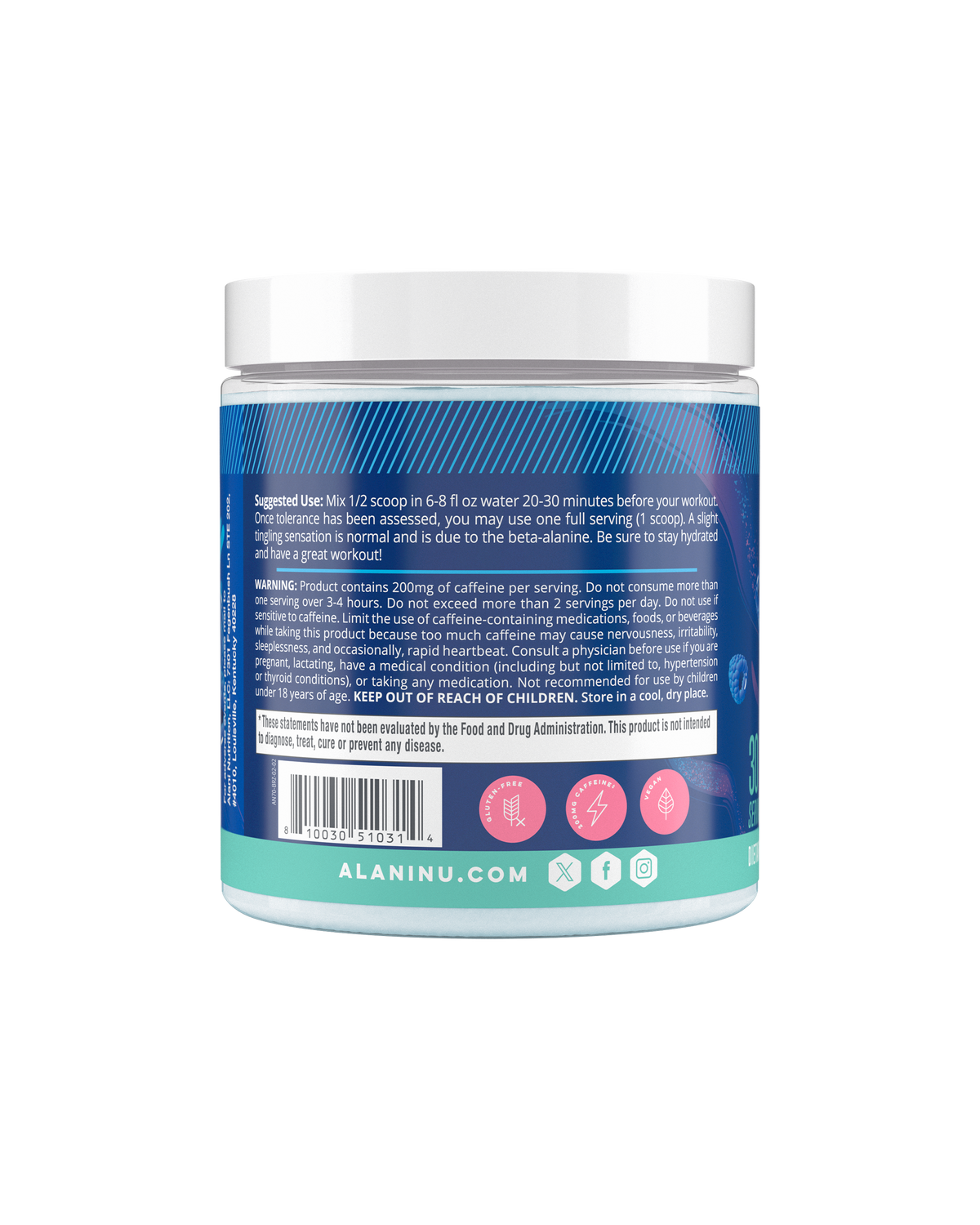 Breezeberry Pre-Workout, 30 Servings