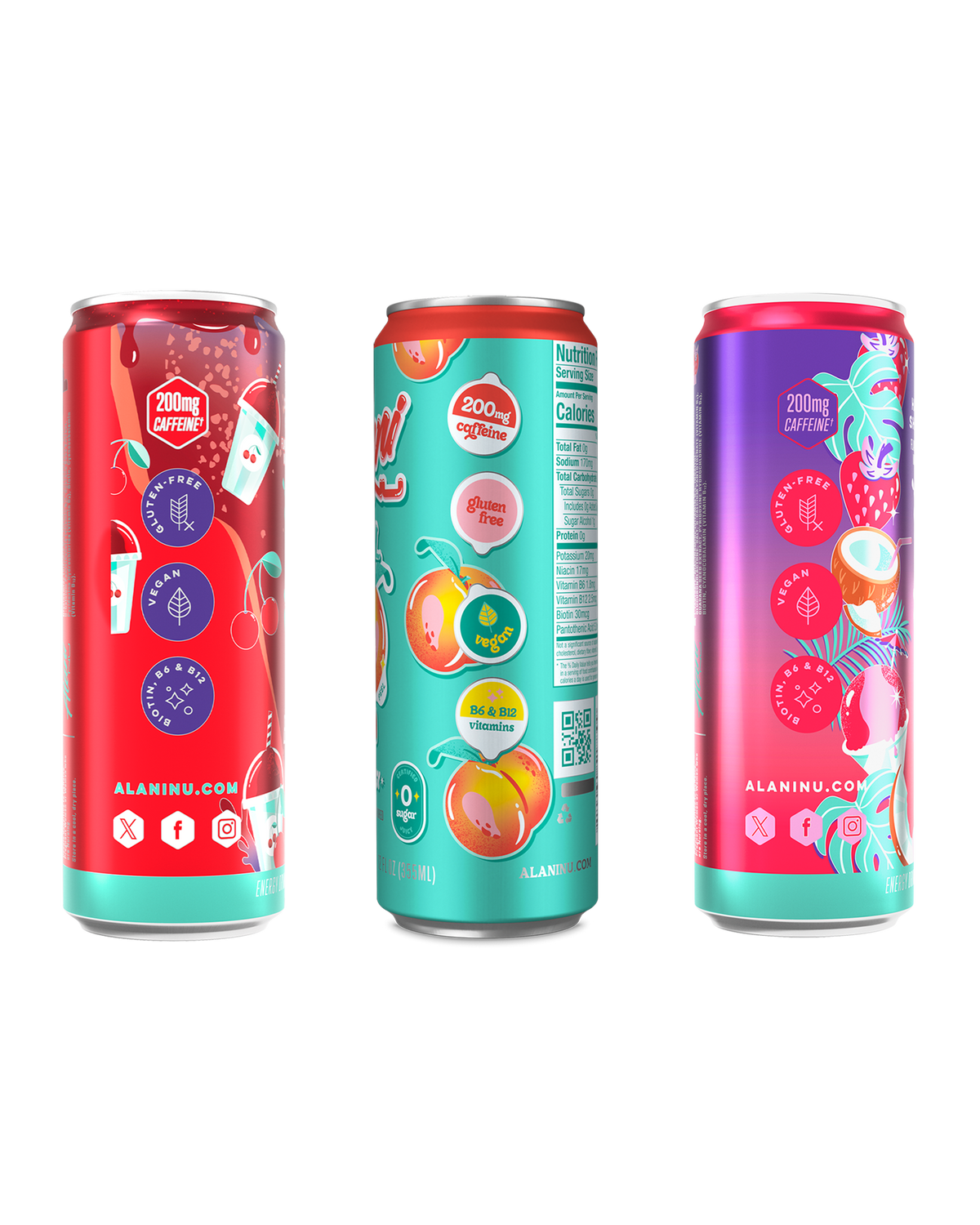 Beach Blend Energy Drink Variety Pack, 12-Pack