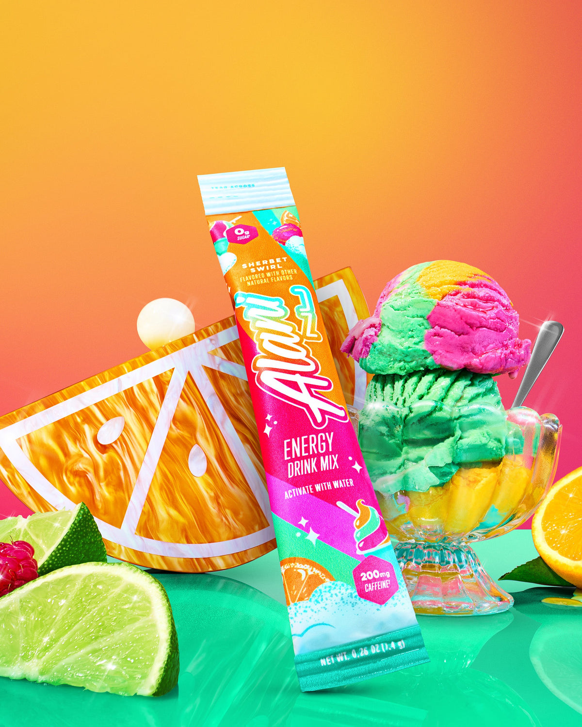 Sherbet Swirl Energy Stick Drink Mix - 10-Pack