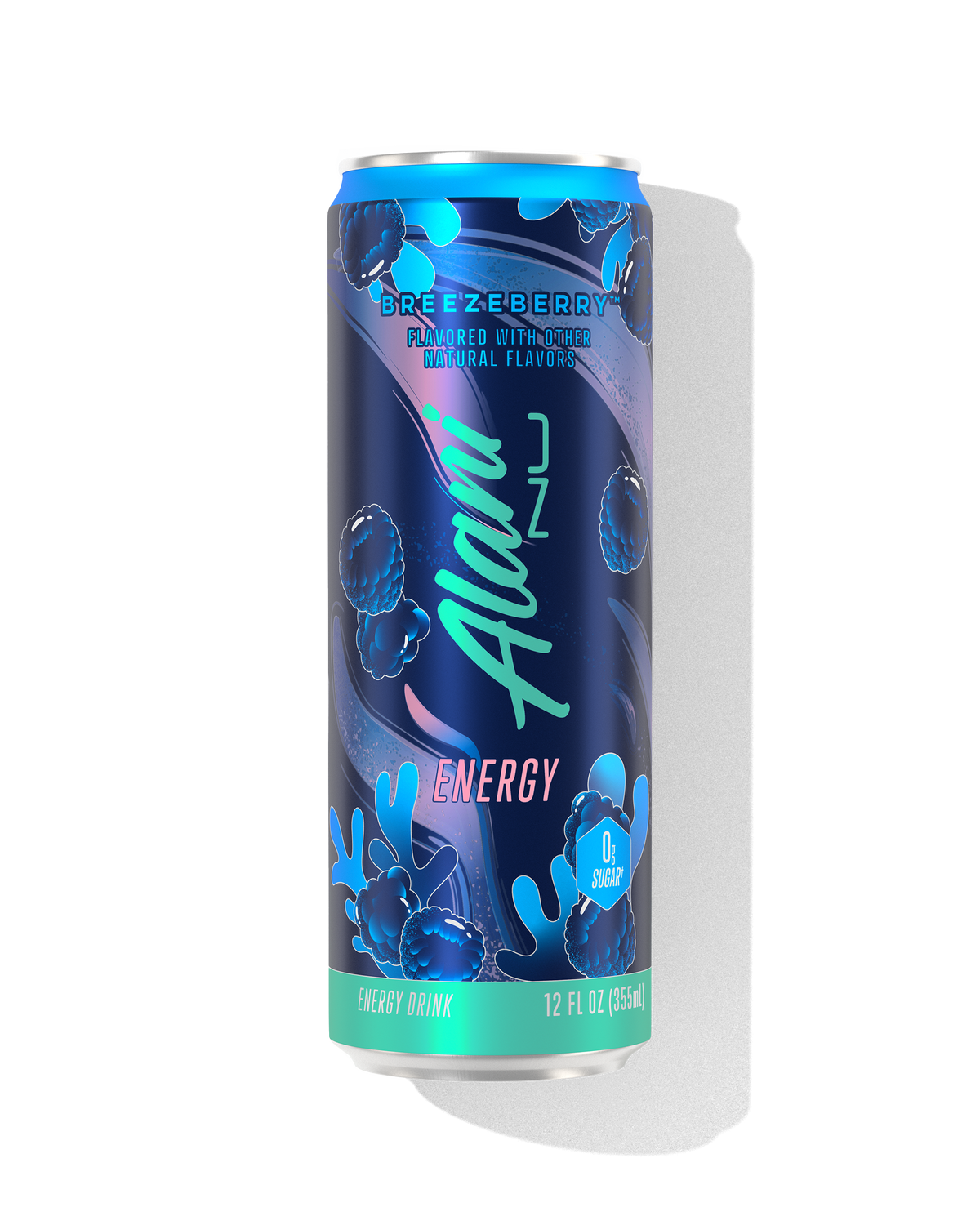 Breezeberry Blue Raspberry Energy Drink, 12-Pack