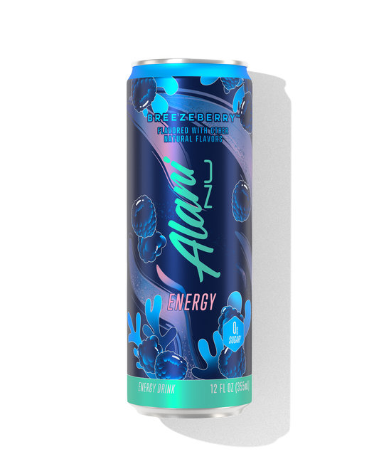 Breezeberry Blue Raspberry Energy Drink, 12-Pack