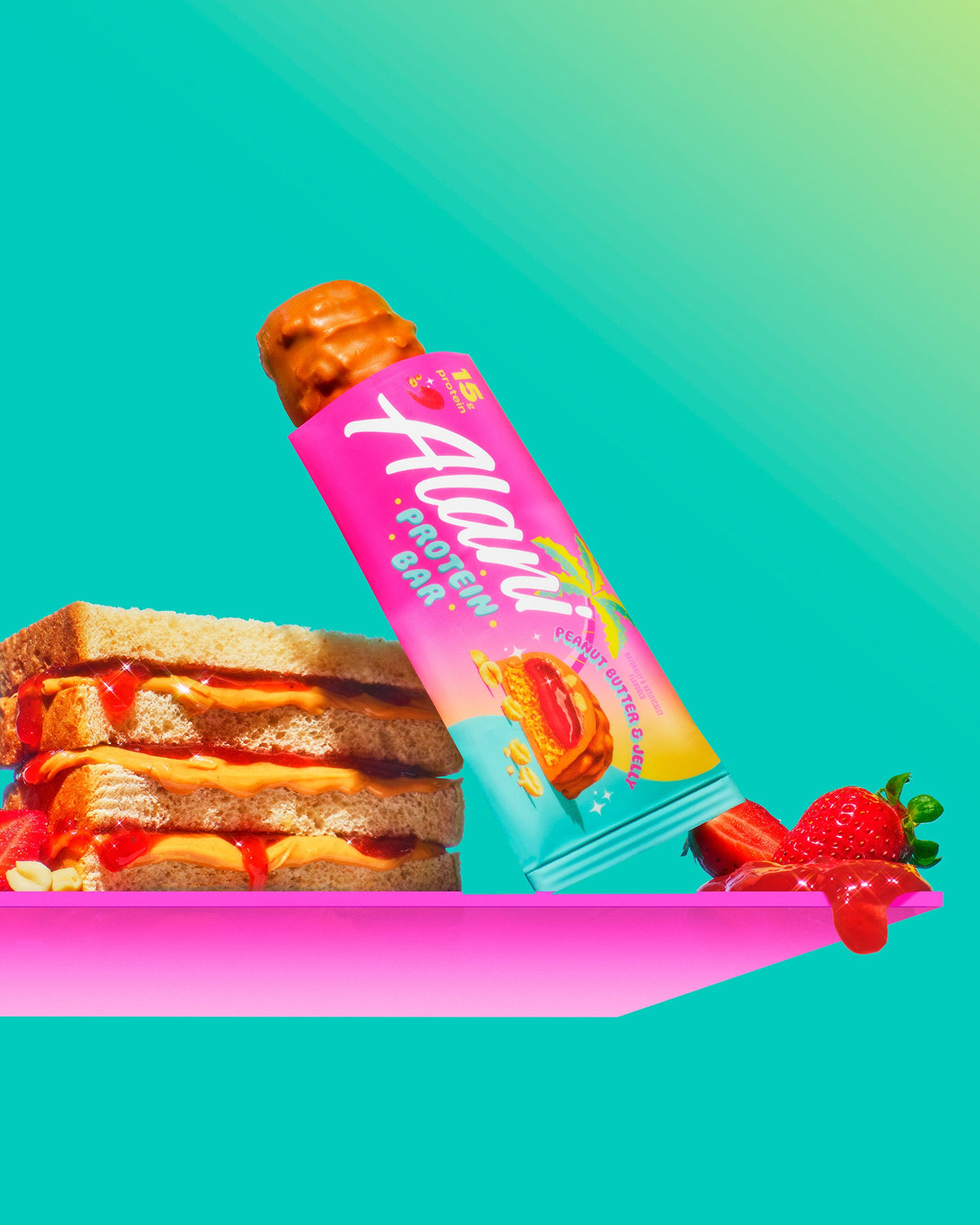 Peanut Butter & Jelly Gluten-Free Protein Bars - 4-Pack