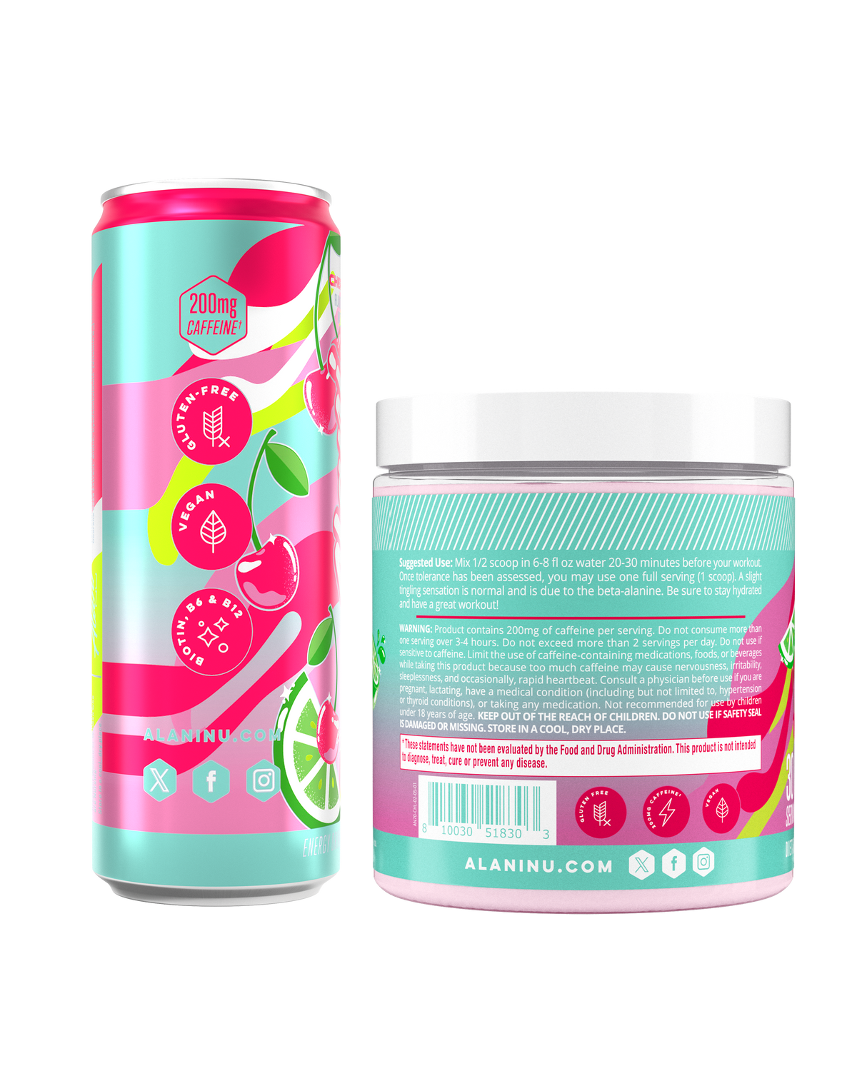 Cherry Twist Energy Drink & Pre-Workout Set