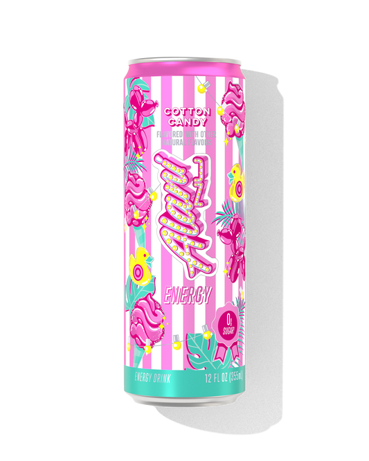 Cotton Candy Pink-Vanilla Energy Drink - 12-Pack