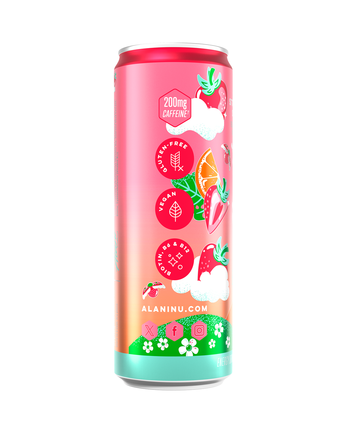 Strawberry Sunrise Berry-Orange Energy Drink - 12-Pack