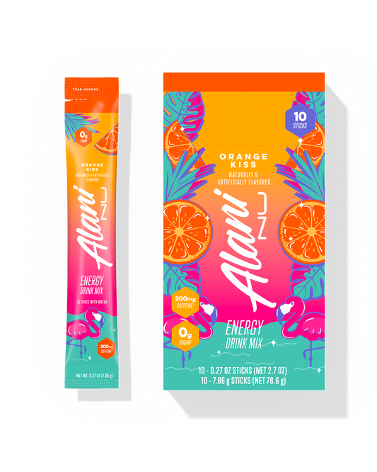 Orange Kiss Energy Drink Mix Sticks, 10-Pack
